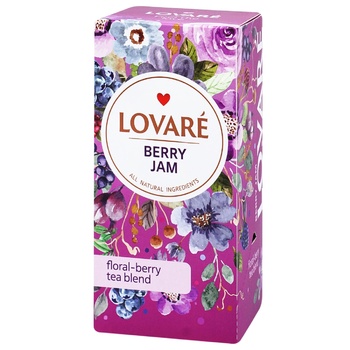 Lovare Berry Pie Floral-Berry Tea 1.5g*24pcs - buy, prices for NOVUS - photo 1