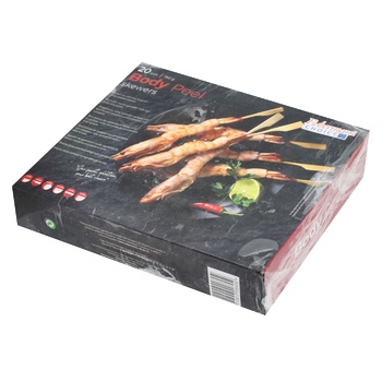 Fisherman's Choice Body Peel Black Tiger Shrimps with Head on Skewers 750g - buy, prices for WINETIME - photo 2