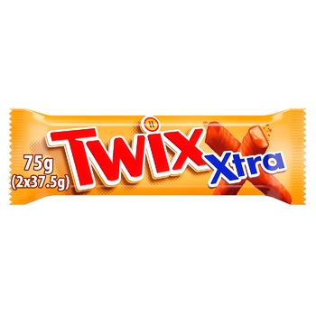 Батончик Twix Xtra у молочному шоколаді 75г - купити, ціни на МегаМаркет - фото 1