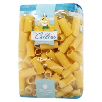 Макаронные изделия Cellino Rigatoni N.89 500г - купить, цены на WINETIME - фото 1