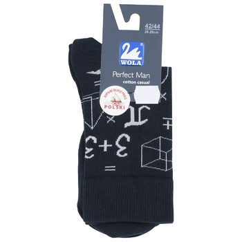 Wola Blue Men's Socks 42-44s - buy, prices for Supermarket "Kharkiv" - photo 1