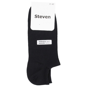 Steven Short Black Men's Socks 41-43s - buy, prices for ULTRAMARKET - photo 1