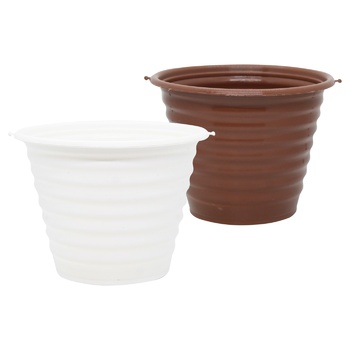 Uniplast Ribbed Flower Pot 125mm - buy, prices for Za Raz - photo 1