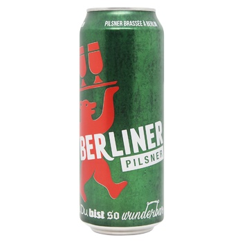 Пиво Berliner Pilsner светлое 0,5л. - купить, цены на ULTRAMARKET - фото 1