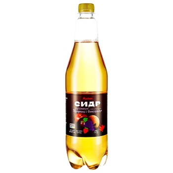 Auchan Strawberry-Grape Cider 5.4% 1l - buy, prices for Auchan - photo 1