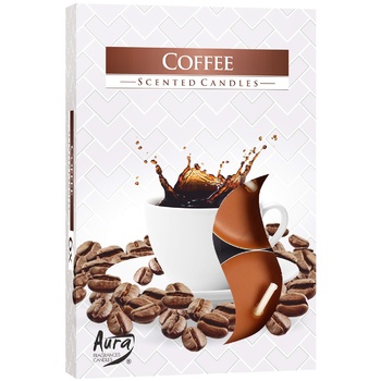 Свеча Aura Coffee ароматическая 6шт - купить, цены на За Раз - фото 2