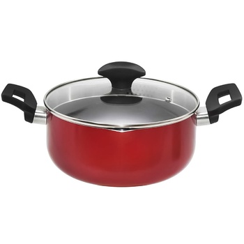 Кастрюля Actuel красная 2,6л - купить, цены на Auchan - фото 1