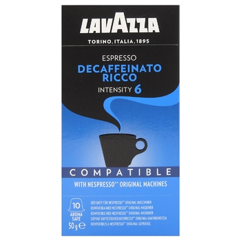 Кофе Lavazza Espresso Decaffeinato Ricco капсула 10х5г - купить, цены на МегаМаркет - фото 2