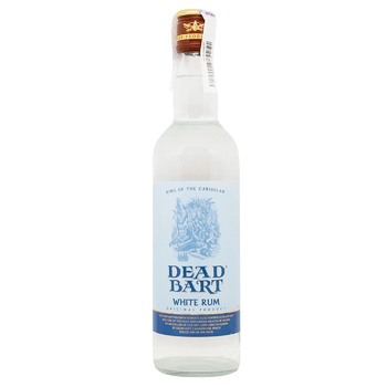 Ром Dead Bart White Caribbean 37,5% 0,7л - купити, ціни на WINETIME - фото 2