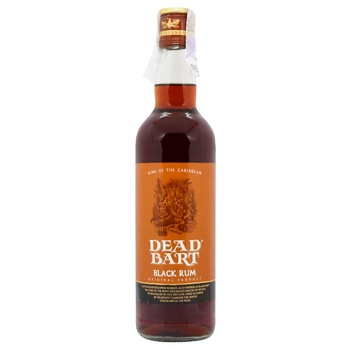 Dead Bart Black Caribbean Rum 37.5% 0.7l - buy, prices for WINETIME - photo 1