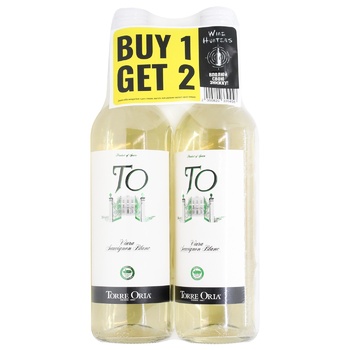 Torre Oria TO Viura-Sauvignon Blanc White Dry Wine 11% 2x0.75l - buy, prices for MegaMarket - photo 1