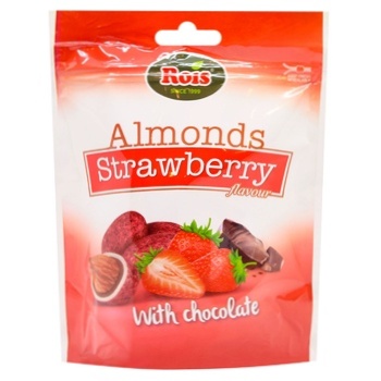 Rois Almonds in Chocolate with Strawberry Flavor 90g - buy, prices for WINETIME - photo 1