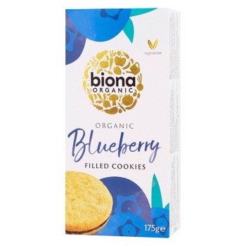 Biona Organic Blueberry Cookies 175g - buy, prices for WINETIME - photo 1