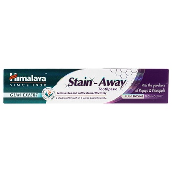 Зубная паста Himalaya Herbals Stain-Away с отбеливанием 75мл - купить, цены на Auchan - фото 2