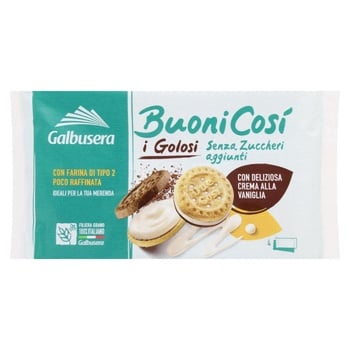 Galbusera Buonicosi Sugar Free Shortbread with Vanilla Cream 160g - buy, prices for WINETIME - photo 1