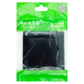 Erste Two-key Black Switch - buy, prices for Auchan - photo 1