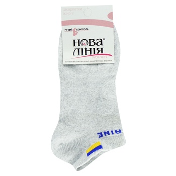 Nova Liniya Women's Short Light Gray Socks Size 35-39 - buy, prices for Auchan - photo 1