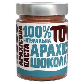 Паста арахісова Tom Кранч з шоколадом та сіллю 300г