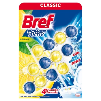 Bref Power Aktiv Lemon Toilet Block 50g*3pcs - buy, prices for Vostorg - photo 1