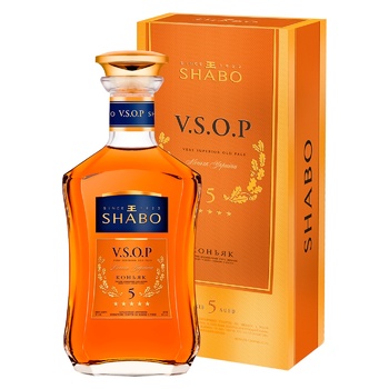 Бренді Shabo 5 років V.S.O.P. 40% 0,5л - купити, ціни на КОСМОС - фото 1