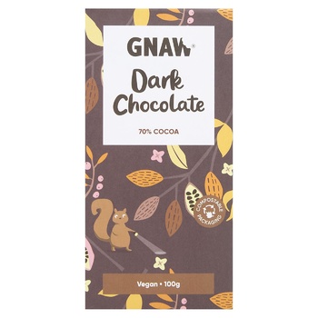 Gnaw Dark Chocolate 70% 100g - buy, prices for WINETIME - photo 1