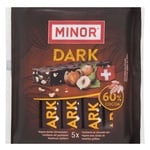 Minor Dark Chocolate Bars with Hazelnut Chips 110g