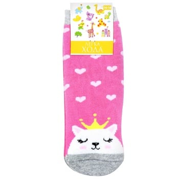 Lehka Hoda Children's Pink Socks Size 16-18 - buy, prices for Auchan - photo 1