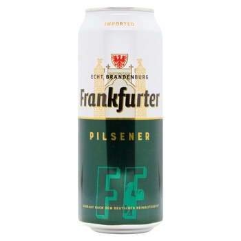 Пиво Frankfurter Pilsner світле 4,9% 0,5л