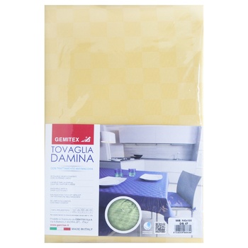 Gemitex Damina Beige Tablecloth 140x180cm - buy, prices for MegaMarket - photo 1