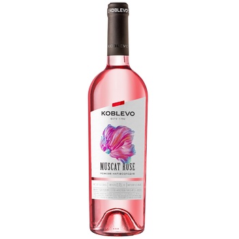 Koblevo Bordeaux Muscat Rose Semi-Sweet Wine 12% 0.75l - buy, prices for Tavria V - photo 1