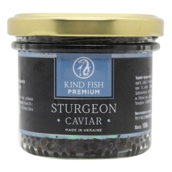 Kind Fish Premium Siberian Sturgeon Caviar 100g - buy, prices for WINETIME - photo 1