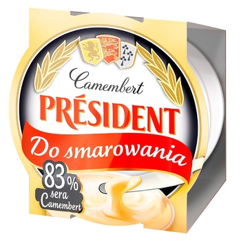 Сыр плавленый President с Камамбера 50% 120г - купить, цены на Auchan - фото 1