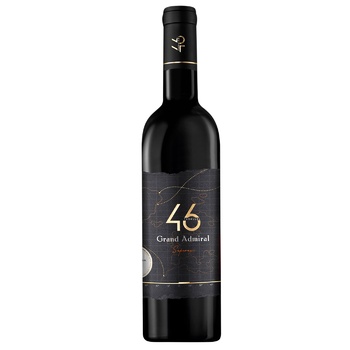 Grand Admiral Saperavi Red Dry Wine 13.8% 0.375l - buy, prices for WINETIME - photo 1