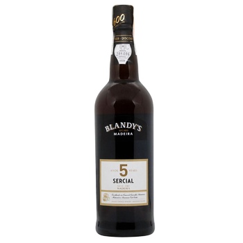 Вино Blandy's Madeira Sercial 5 років біле кріплене сухе 19% 0,75л - купити, ціни на WINETIME - фото 1