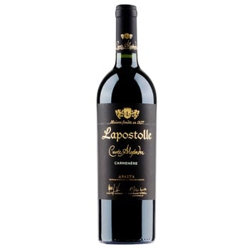 Вино Lapostolle Cuvee Alexandre Carmenere червоне сухе 14,5% 0,75л - купити, ціни на WINETIME - фото 1