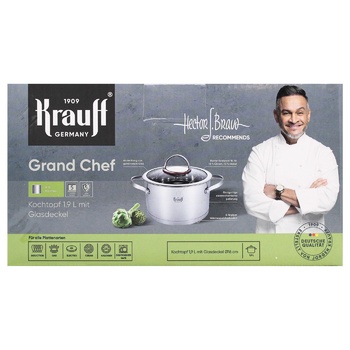 Krauff Grand Chef Pan with Lid 1.9l - buy, prices for ULTRAMARKET - photo 2