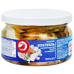 Auchan seafood cocktail with spices in oil 200g