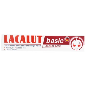 Зубна паста Lacalut Basic захист ясен 75мл - купити, ціни на ULTRAMARKET - фото 2