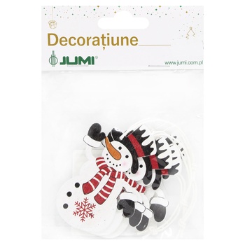 Jumi New Year's Pendant Snowman Decoration 5cm 4pcs - buy, prices for - photo 1