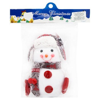 Прикраса Столяр сніговик 10х6см - купити, ціни на МегаМаркет - фото 1