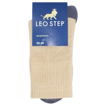 Носки Leo Step высокие бежевые с махровой стопой 25р - купить, цены на ULTRAMARKET - фото 1