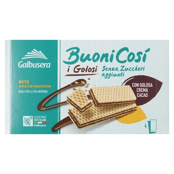 Galbusera Buonicosі Sugar Free Waffles with Cocoa Cream 180g - buy, prices for WINETIME - photo 2