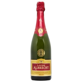 Lucien Albrecht Cremant White Dry Sparkling Wine 12% 0.75l - buy, prices for ULTRAMARKET - photo 1