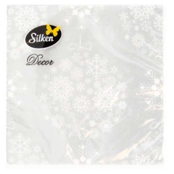 Silken Toy Snowflake Napkins 33x33cm 18pcs - buy, prices for MegaMarket - photo 2