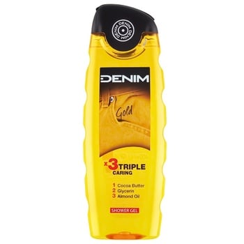 Denim Gold Triple Caring Shower Gel 400ml - buy, prices for Auchan - photo 1