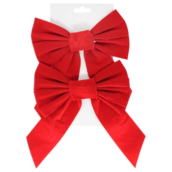 Happycom Velvet Red Bow 22х25х6cm 2pcs - buy, prices for MegaMarket - photo 1