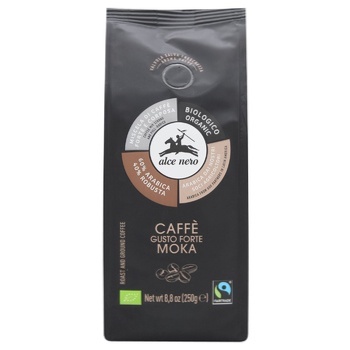 Alce Nero Fairtrade Arabica and Robusta Organic Coffee for Geyser Coffee Maker 250g - buy, prices for WINETIME - photo 2