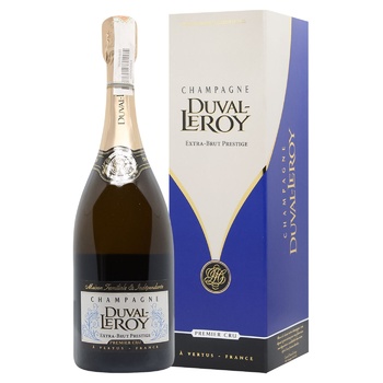 Duval-Leroy Prestige Premier Cru White Extra Brut Champagne 12% 0.75l - buy, prices for - photo 1
