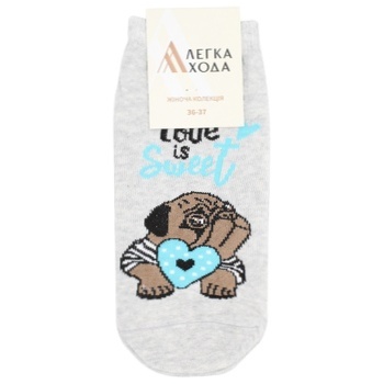 Lehka Khoda Silver Melange Women's Socks 23s - buy, prices for Auchan - photo 1