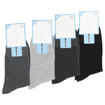 Shuguan Classic Men's Socks 40-45s - buy, prices for MegaMarket - photo 1